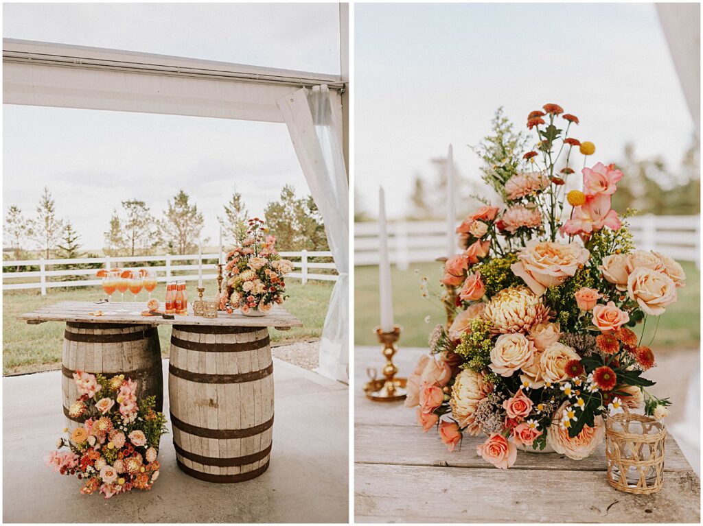 colorful citrus inspired florals
