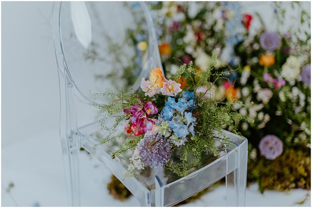 vibrant floral bouquet with wildflowers