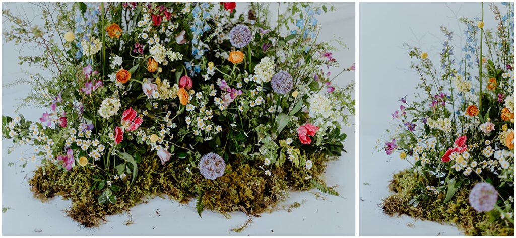 spring meadow florals, vibrant florals, wildflowers