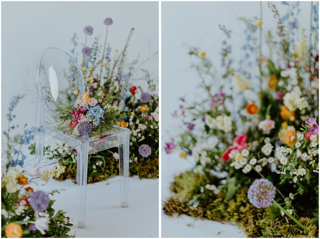 spring meadow florals, vibrant florals, wildflowers