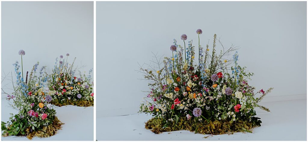 spring meadow florals, vibrant florals, wildflowers